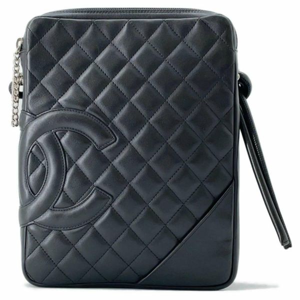 シャネル ショルダーバッグ カンボンライン ミディアム ココマーク カーフスキン A25178 CHANEL バッグ 黒