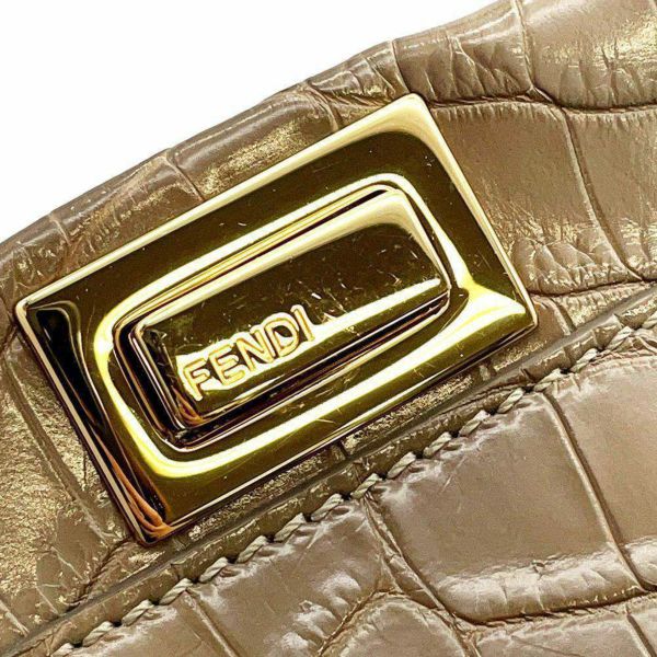 フェンディ ハンドバッグ ミニ ピーカブー クロコダイル  8BN244 FENDI バッグ 2way