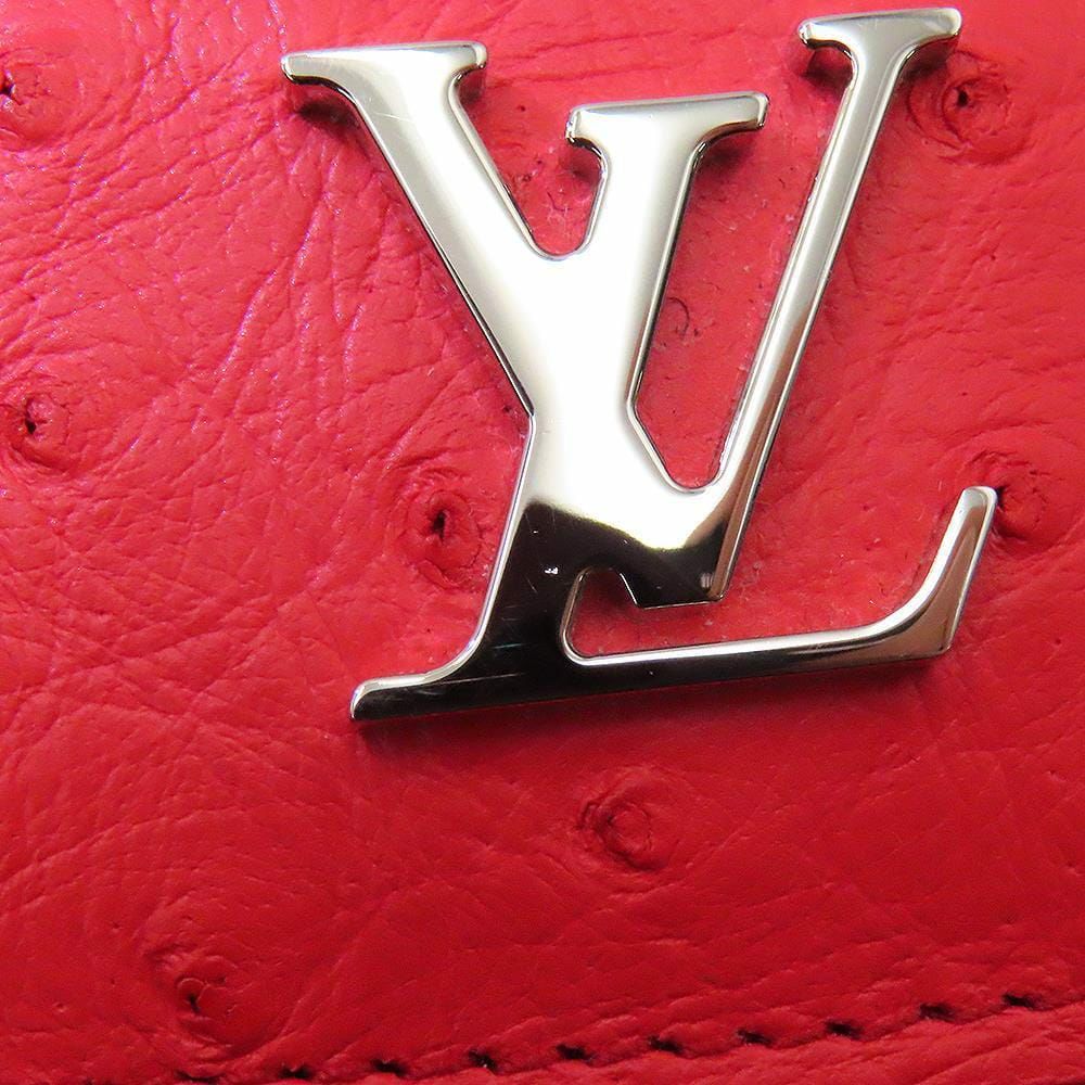 ルイヴィトン 二つ折り財布 オーストリッチ ポルトフォイユ・ミュルティプル LOUIS VUITTON 財布