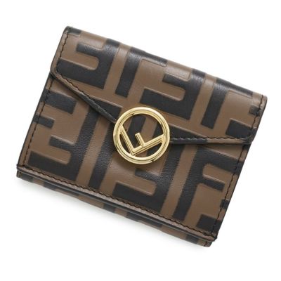 美品　FENDI フェンディ 二つ折り財布 8M0387 エフイズフェンディ　黒 美品 FENDI フェンディ 二つ折り財布 8M0387 エフイズフェンディ