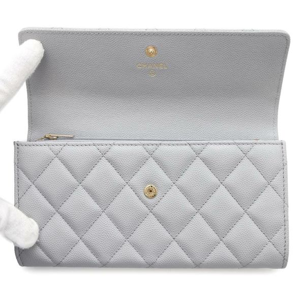 シャネル 長財布 マトラッセ ココマーク ロングフラップ