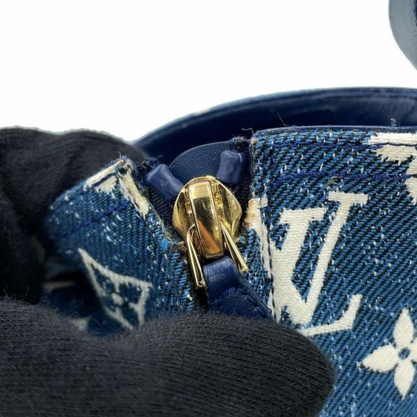 希少❤️レア❤️LOUIS VUITTON  アンクルブーツ モノグラム デニム LOUIS VUITTON - LOUIS VUITTON モノグラム デニム アンクル