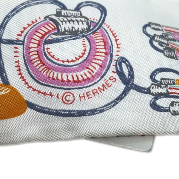 エルメス スカーフ ツイリー シュヴァロスコープ ネオン ポワンティエ 刺繍 シルク HERMES 2023春夏