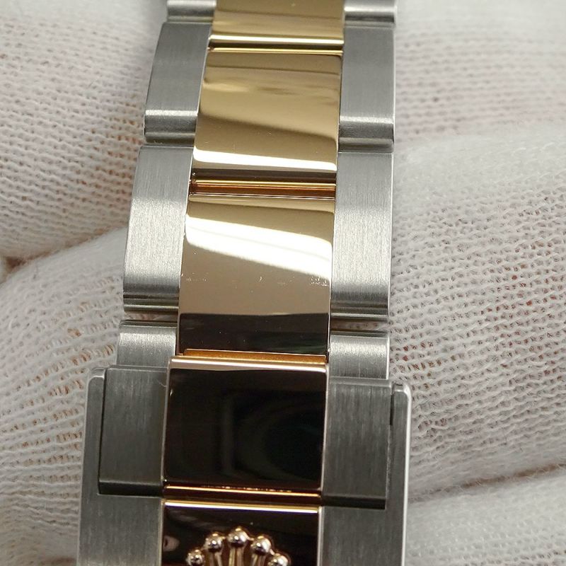 ロレックス ヨットマスター37 SS/K18PGピンクゴールド 268621 ROLEX 腕時計 ローズゴールド 黒文字盤