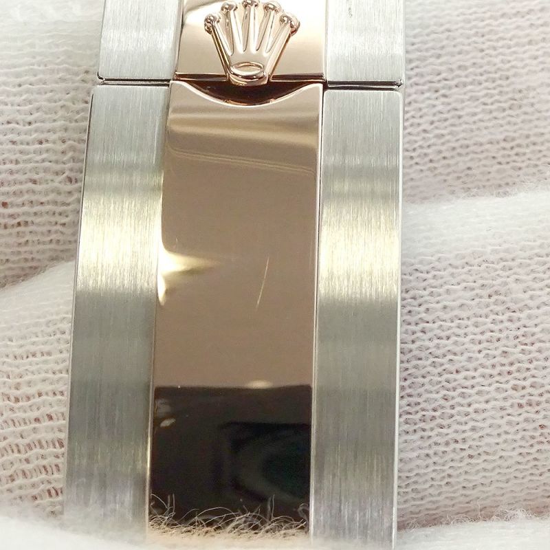 ロレックス ヨットマスター37 SS/K18PGピンクゴールド 268621 ROLEX 腕時計 ローズゴールド 黒文字盤