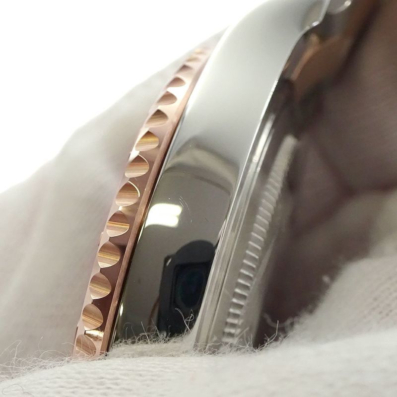 ロレックス ヨットマスター37 SS/K18PGピンクゴールド 268621 ROLEX 腕時計 ローズゴールド 黒文字盤