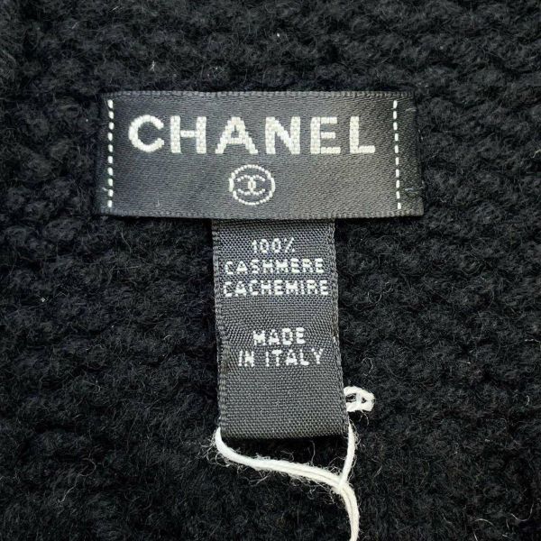 シャネル マフラー ココマーク カシミヤ CHANEL ストール 黒