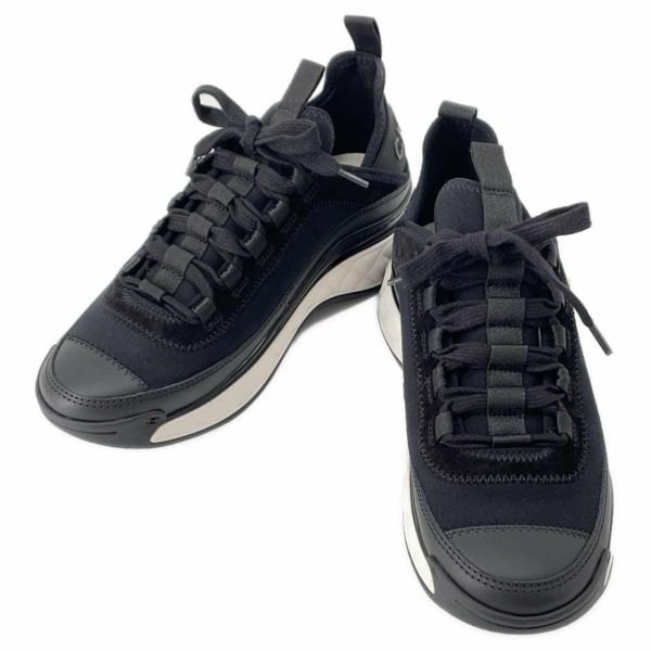 シャネル スニーカー ココマーク レディースサイズ36 G35617 CHANEL 靴 黒 白 | 中古・新品ブランド販売ギャラリーレア公式通販