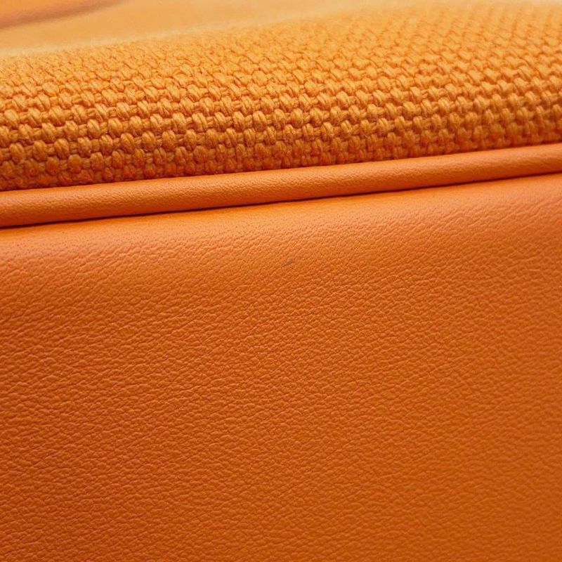 エルメス ハンドバッグ ピコタンロックPM カーゴ オレンジ/ゴールド金具 トワルアッシュ/スイフト U刻印