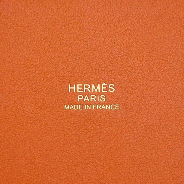 エルメス ハンドバッグ ピコタンロックPM カーゴ オレンジ/ゴールド金具 トワルアッシュ/スイフト U刻印