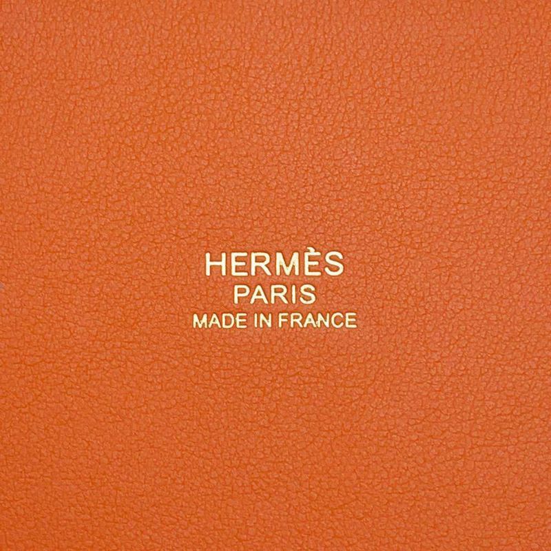 エルメス ハンドバッグ ピコタンロックPM カーゴ オレンジ/ゴールド金具 トワルアッシュ/スイフト U刻印