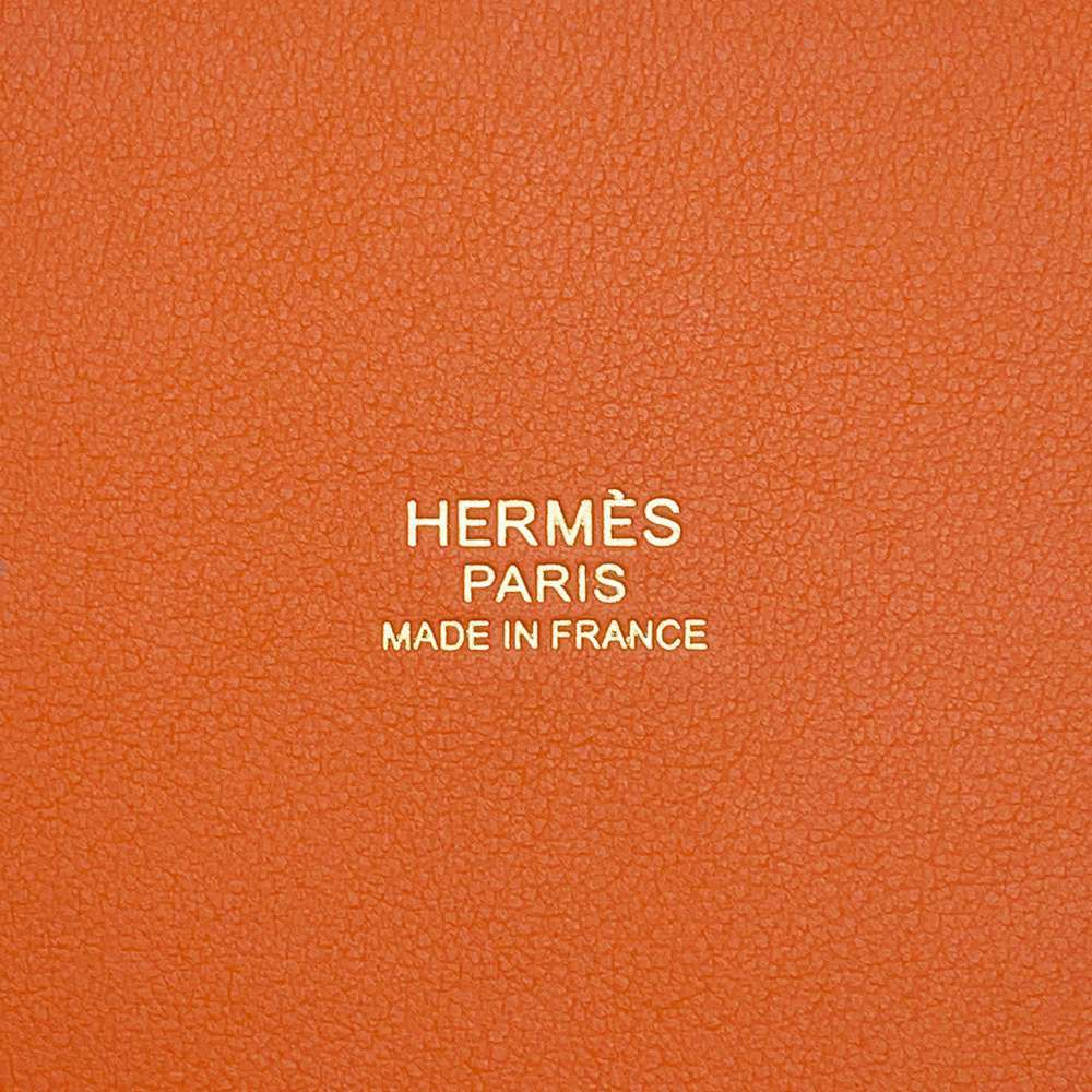 エルメス ハンドバッグ ピコタンロックPM カーゴ オレンジ/ゴールド金具 トワルアッシュ/スイフト U刻印