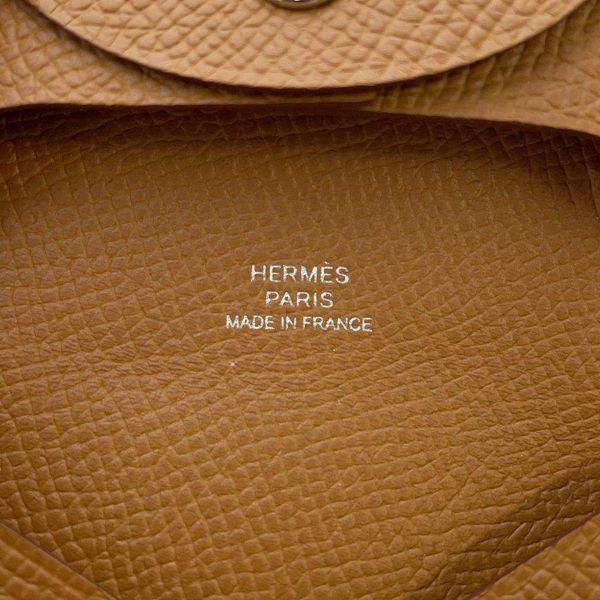 エルメス コインケース バスティア ゴールド ヴォーエプソン B刻印 HERMES 財布