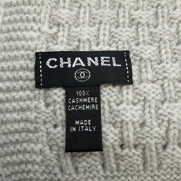 シャネル マフラー ココマーク カシミヤ CHANEL ストール グレー