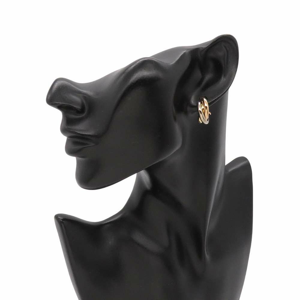 カルティエ ピアス トリニティ イヤリング クラシックモデル K18YG  