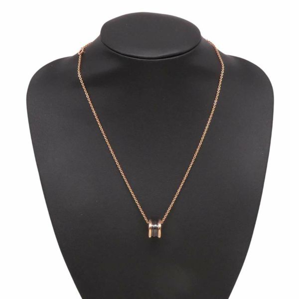 ブルガリ ネックレス ビー・ゼロワン B-ZERO1 K18PGピンクゴールド ブラックセラミック 346083 BVLGARI ペンダント
