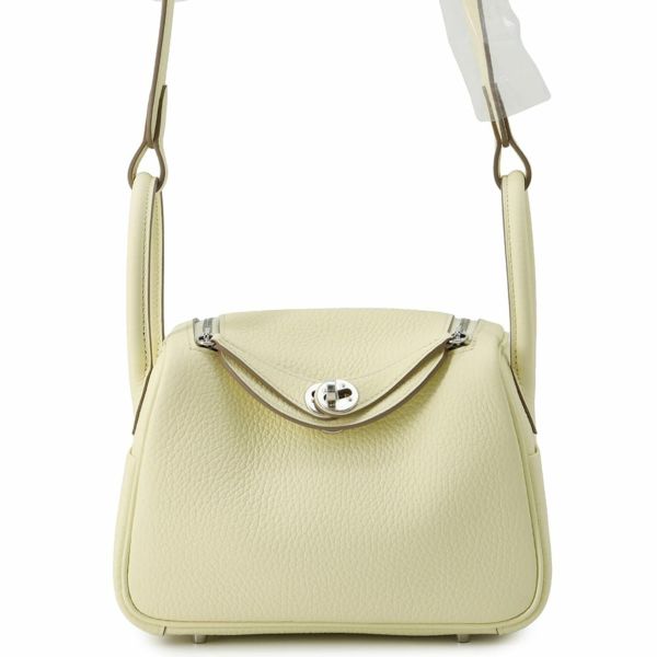 エルメス HERMES リンディミニ W刻印 ジョーヌミルトン シルバー