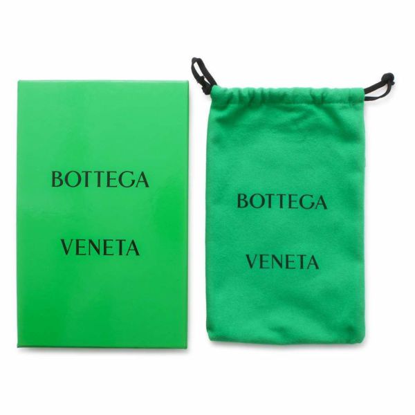 ボッテガヴェネタ 二つ折り財布 カセット レザー 693221 BOTTEGA VENETA 財布 黒