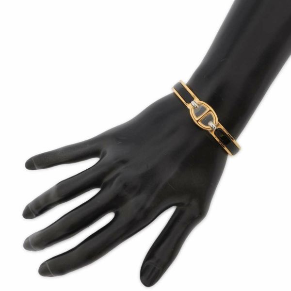 エルメス ブレスレット シェーヌダンクル ミニクリック PM ブラック/ゴールド金具 HERMES アクセサリー