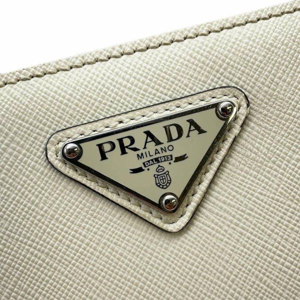 プラダ ショルダーバッグ サフィアーノ レザー PRADA メンズ 白