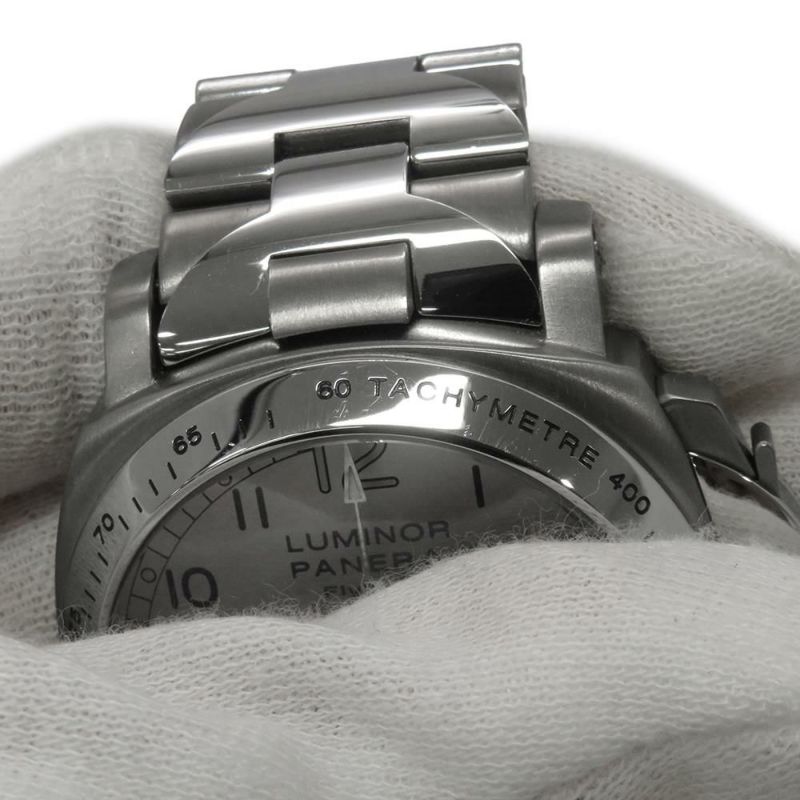 パネライ ルミノール クロノ フライバック PAM00060 PANERAI 腕時計 ウォッチ メンズ シルバー文字盤