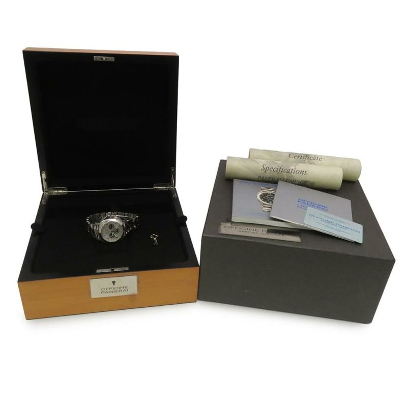 パネライ ルミノール クロノ フライバック PAM00060 PANERAI 腕時計 ウォッチ メンズ シルバー文字盤