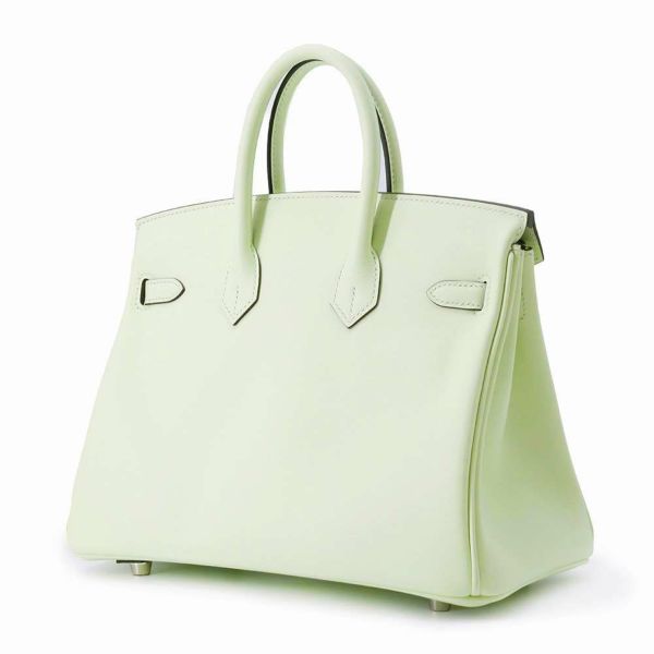 エルメス バーキン25 ヴェールフィズ/シルバー金具 スイフト B刻印 HERMES Birkin ハンドバッグ