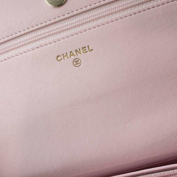 シャネル チェーンウォレット マトラッセ パール ココマーク ラムスキン AP2579 CHANEL 財布