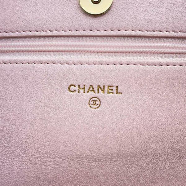 シャネル チェーンウォレット マトラッセ パール ココマーク ラムスキン AP2579 CHANEL 財布