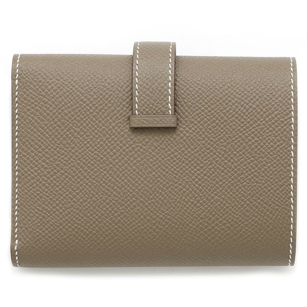 エルメス 三つ折り財布 ベアンコンビネ エトゥープ/ゴールド金具 エプソン W刻印 HERMES 財布