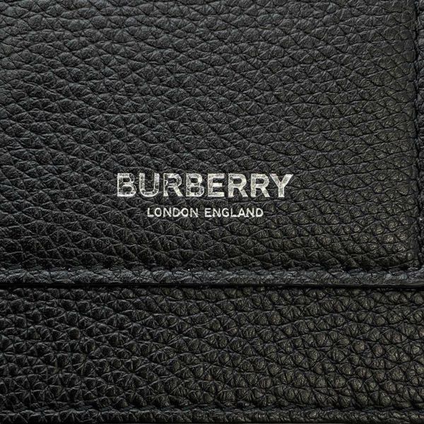 バーバリー ショルダーバッグ フォンホルダー TBロゴ レザー BURBERRY メンズ 黒