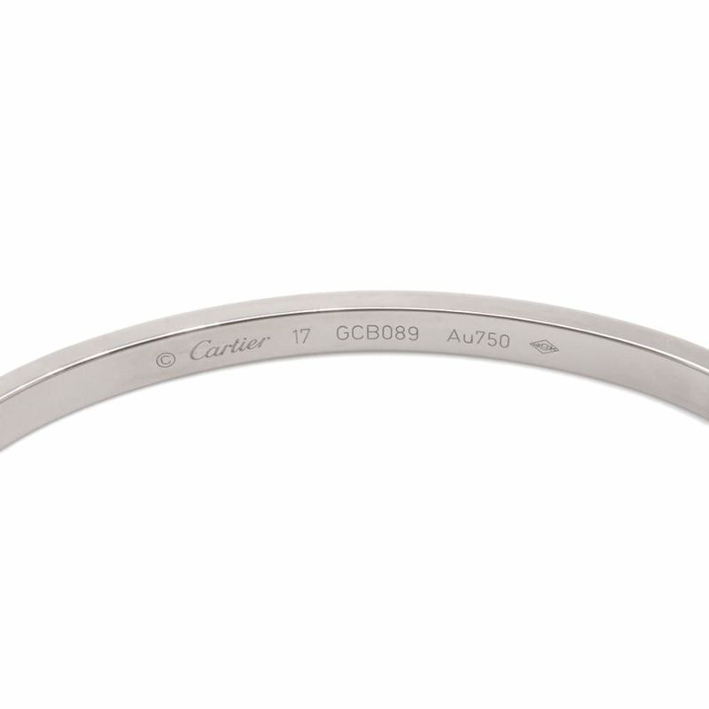 カルティエ ブレスレット ラブブレスSM スモールモデル K18WGホワイトゴールド サイズ17 B6047417 LOVEブレス