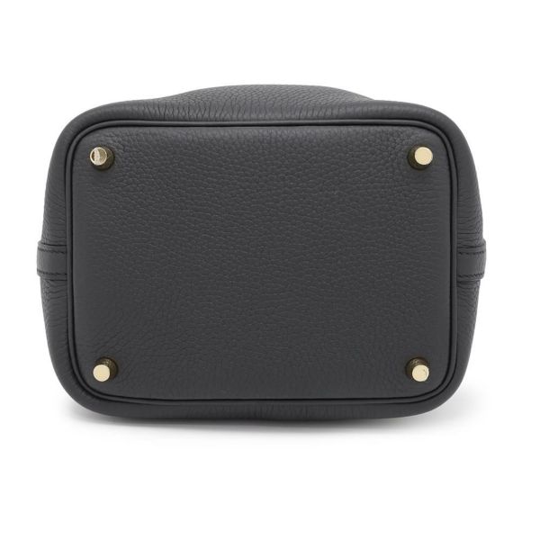 エルメス ハンドバッグ ピコタンロックPM ブラック/ゴールド金具 トリヨンクレマンス K刻印 HERMES 黒