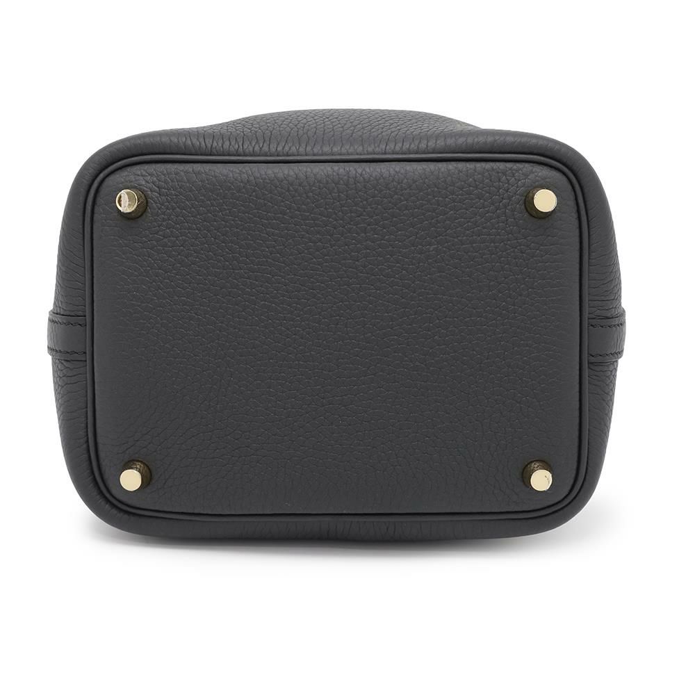 エルメス ハンドバッグ ピコタンロックPM ブラック/ゴールド金具 トリヨンクレマンス K刻印 HERMES 黒
