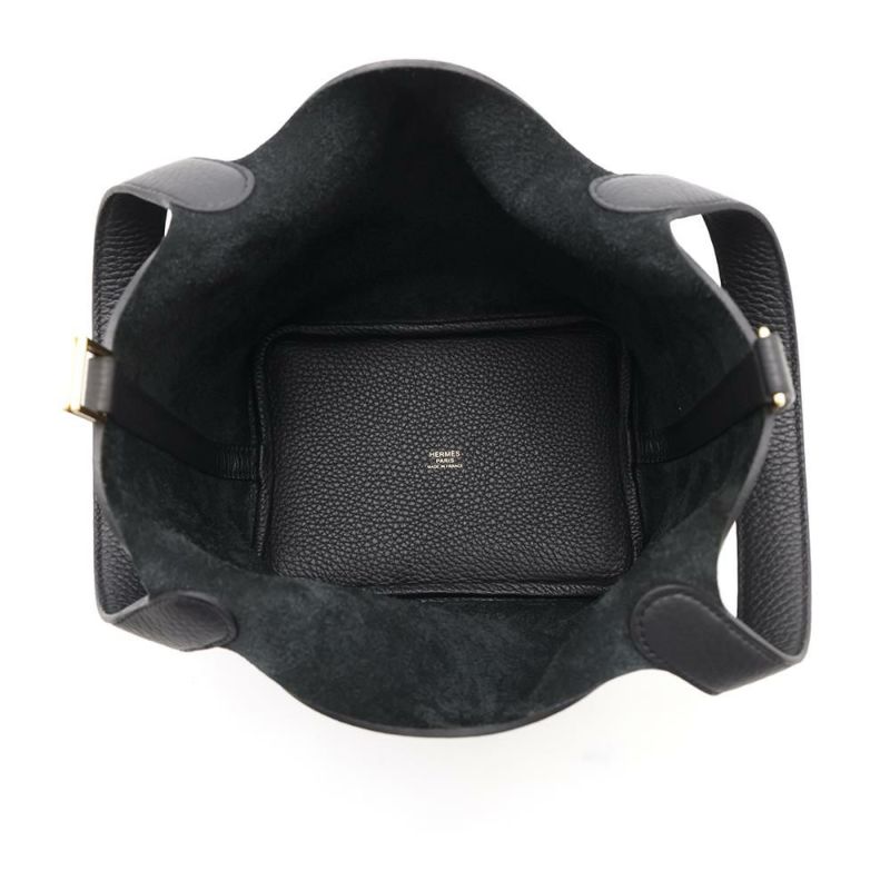 エルメス ハンドバッグ ピコタンロックPM ブラック/ゴールド金具 トリヨンクレマンス K刻印 HERMES 黒