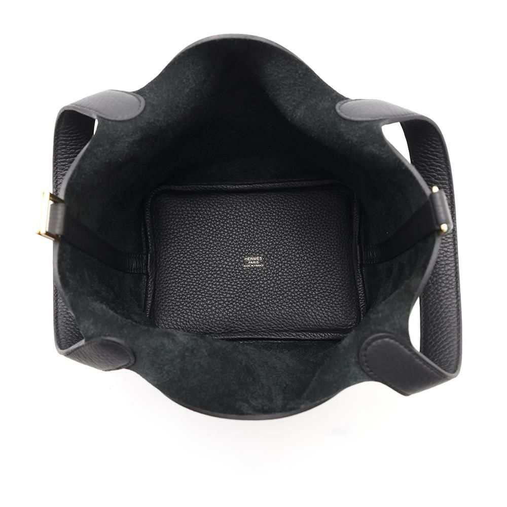 エルメス ハンドバッグ ピコタンロックPM ブラック/ゴールド金具 トリヨンクレマンス K刻印 HERMES 黒