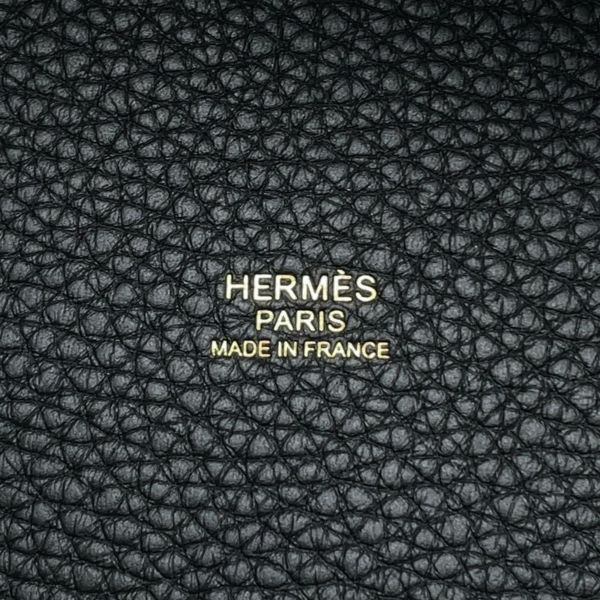 エルメス ハンドバッグ ピコタンロックPM ブラック/ゴールド金具 トリヨンクレマンス K刻印 HERMES 黒