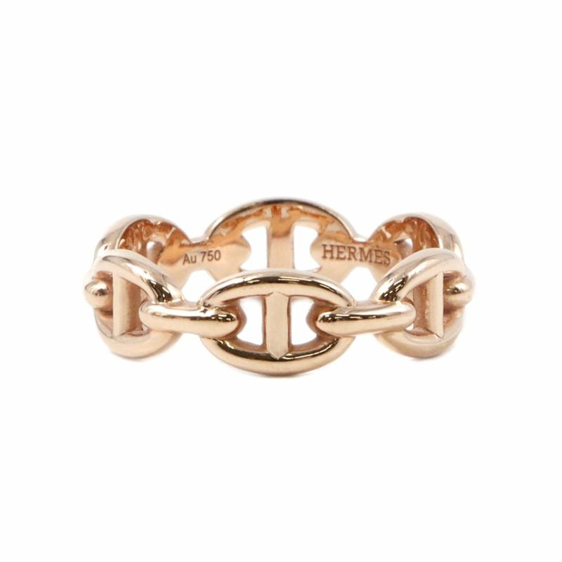 エルメス リング シェーヌダンクル アンシェネPM K18PGピンクゴールド リングサイズ53 HERMES 指輪