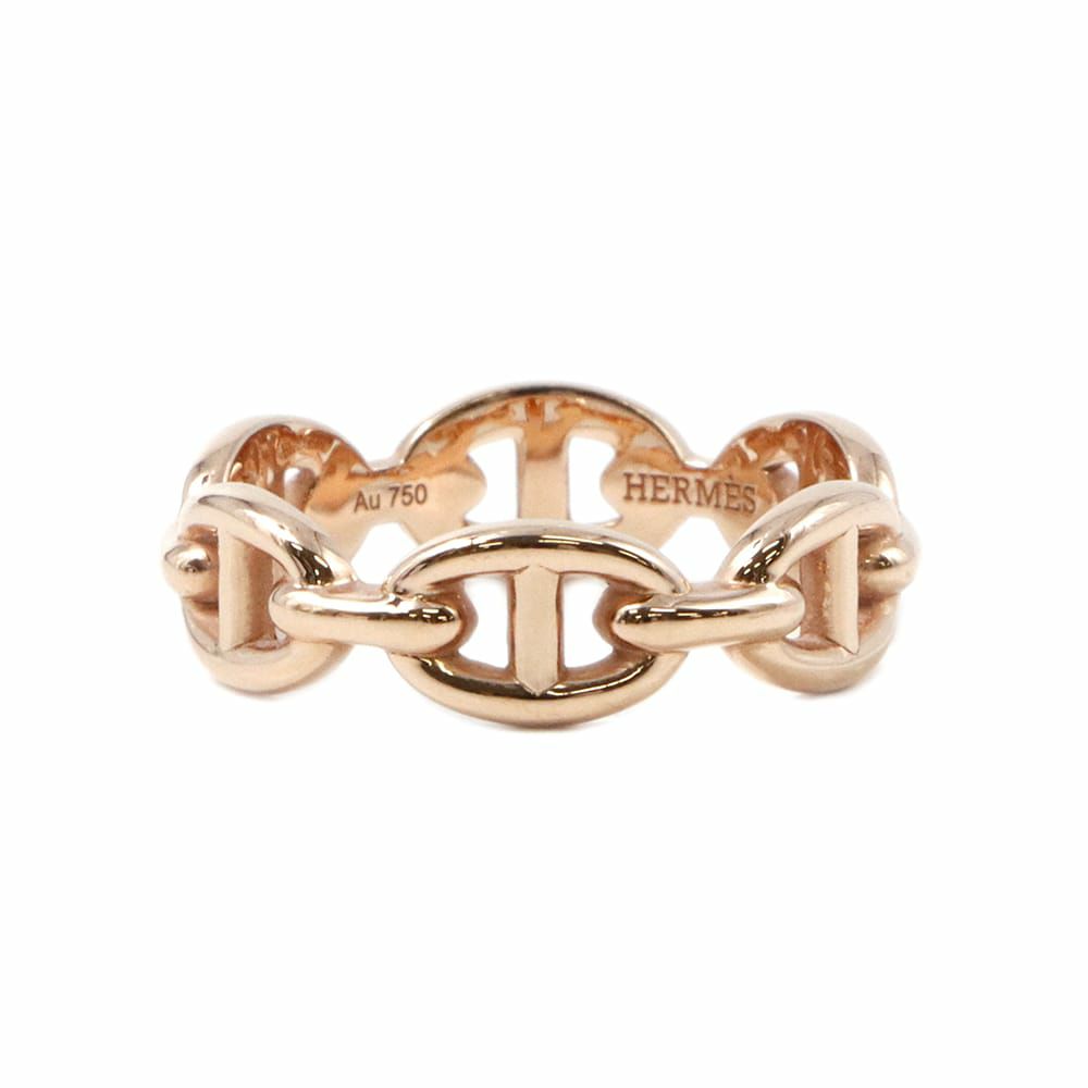 エルメス リング シェーヌダンクル アンシェネPM K18PGピンクゴールド リングサイズ53 HERMES 指輪