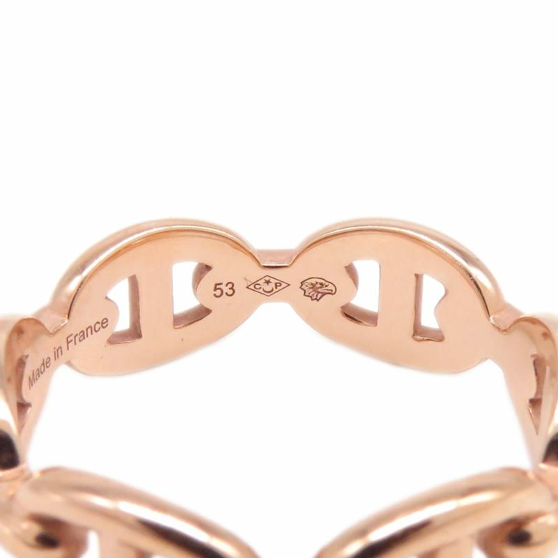 エルメス リング シェーヌダンクル アンシェネPM K18PGピンクゴールド リングサイズ53 HERMES 指輪