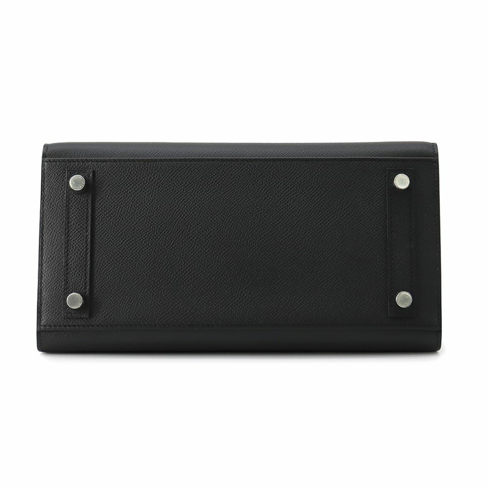 エルメス バーキン25 セリエ ブラック/エレクトラム金具 エプソン W刻印 HERMES Birkin ハンドバッグ 黒