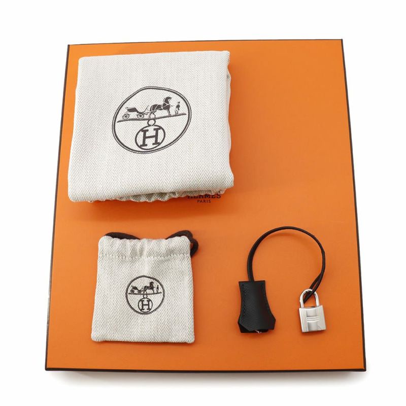 エルメス バーキン25 セリエ ブラック/エレクトラム金具 エプソン W刻印 HERMES Birkin ハンドバッグ 黒