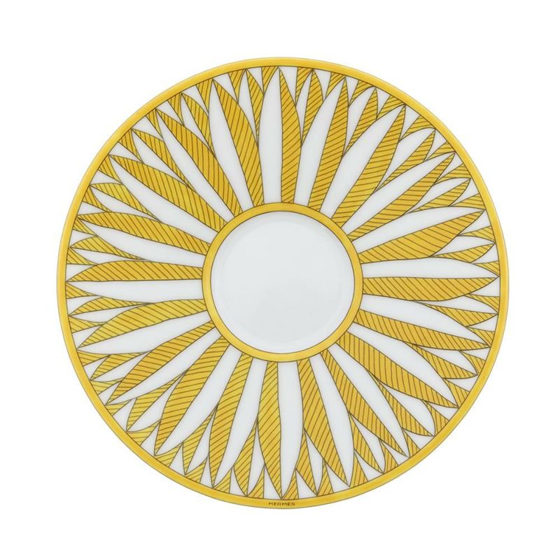 エルメス ティーカップ ソーサー ソレイユ・ドゥ・エルメス 2客セット HERMES 食器 ギフト ペア  白