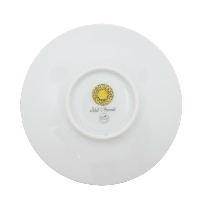 エルメス ティーカップ ソーサー ソレイユ・ドゥ・エルメス 2客セット HERMES 食器 ギフト ペア  白