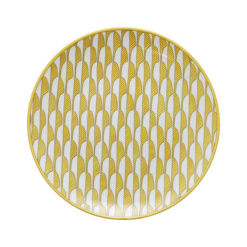 エルメス デザートプレート ソレイユ・ドゥ・エルメス NO.1 2枚セット ポーセリン HERMES 食器 ギフト ペア 白