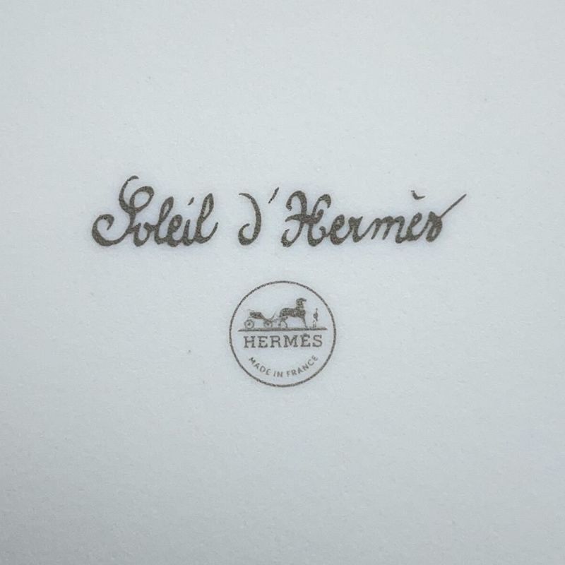 エルメス 長方形プレート ソレイユ・ドゥ・エルメス PM ポーセリン HERMES 食器 ギフト 白