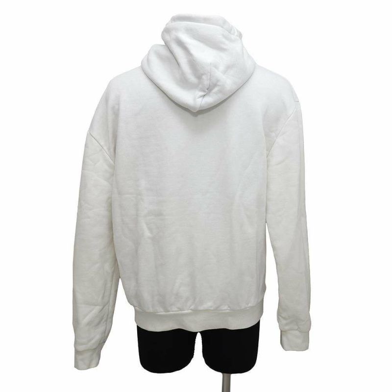 ルイヴィトン パーカー コットン100% コットンフーディ メンズサイズM 1AHUGF LOUIS VUITTON アパレル トップス 白