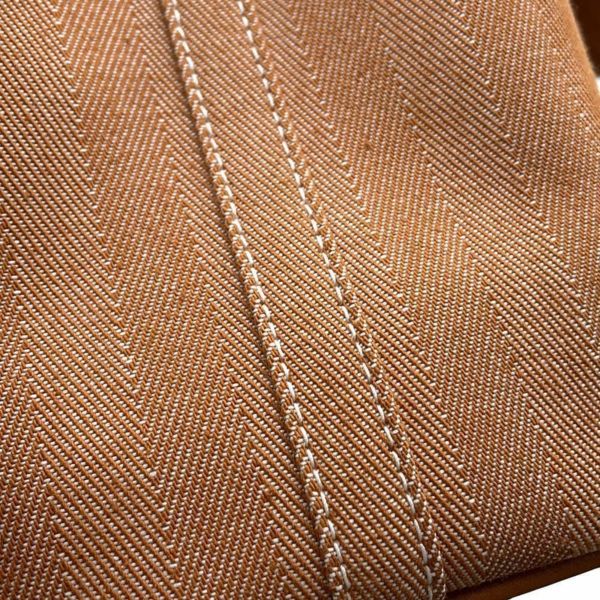 エルメス ハンドバッグ ヴァルパライソPM ゴールド/シルバー金具 トワルシェブロン □K刻印 HERMES