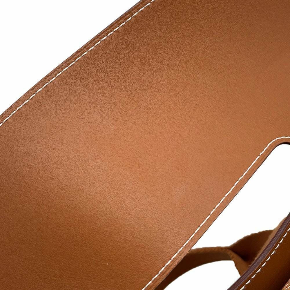 エルメス ハンドバッグ ヴァルパライソPM ゴールド/シルバー金具 トワルシェブロン □K刻印 HERMES