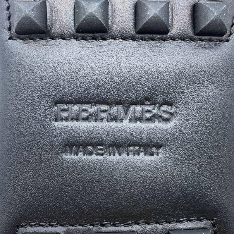 エルメス モカシン アーヴィング Irving レザー メンズサイズ41.5 HERMES 靴 黒